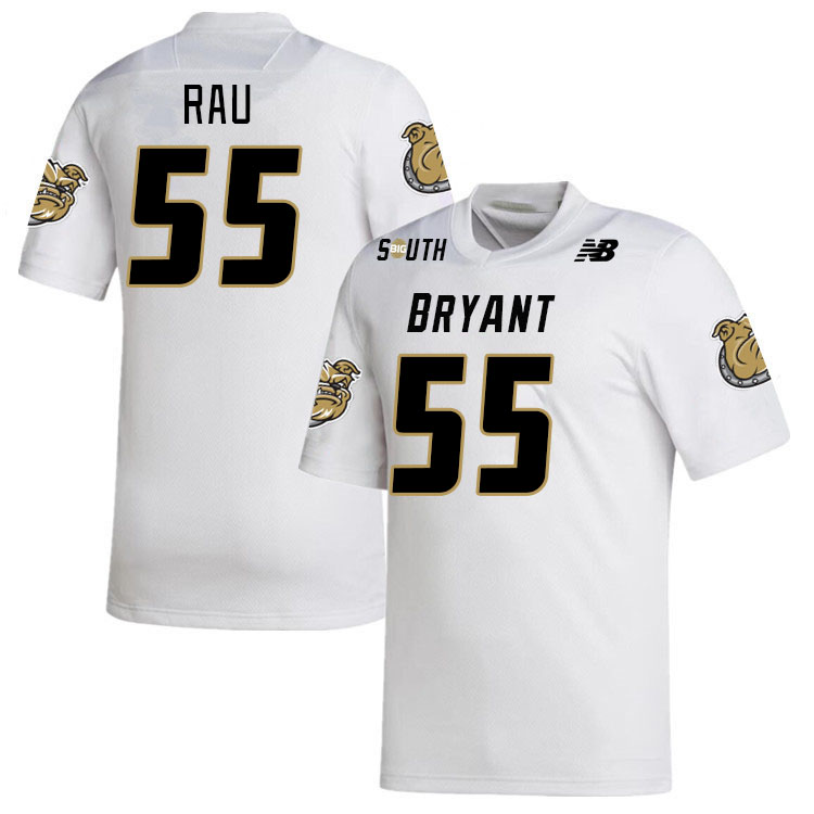 Men-Youth #55 Matthew Rau Bryant Bulldogs 2023 College Football Jerseys Stitched Sale-White